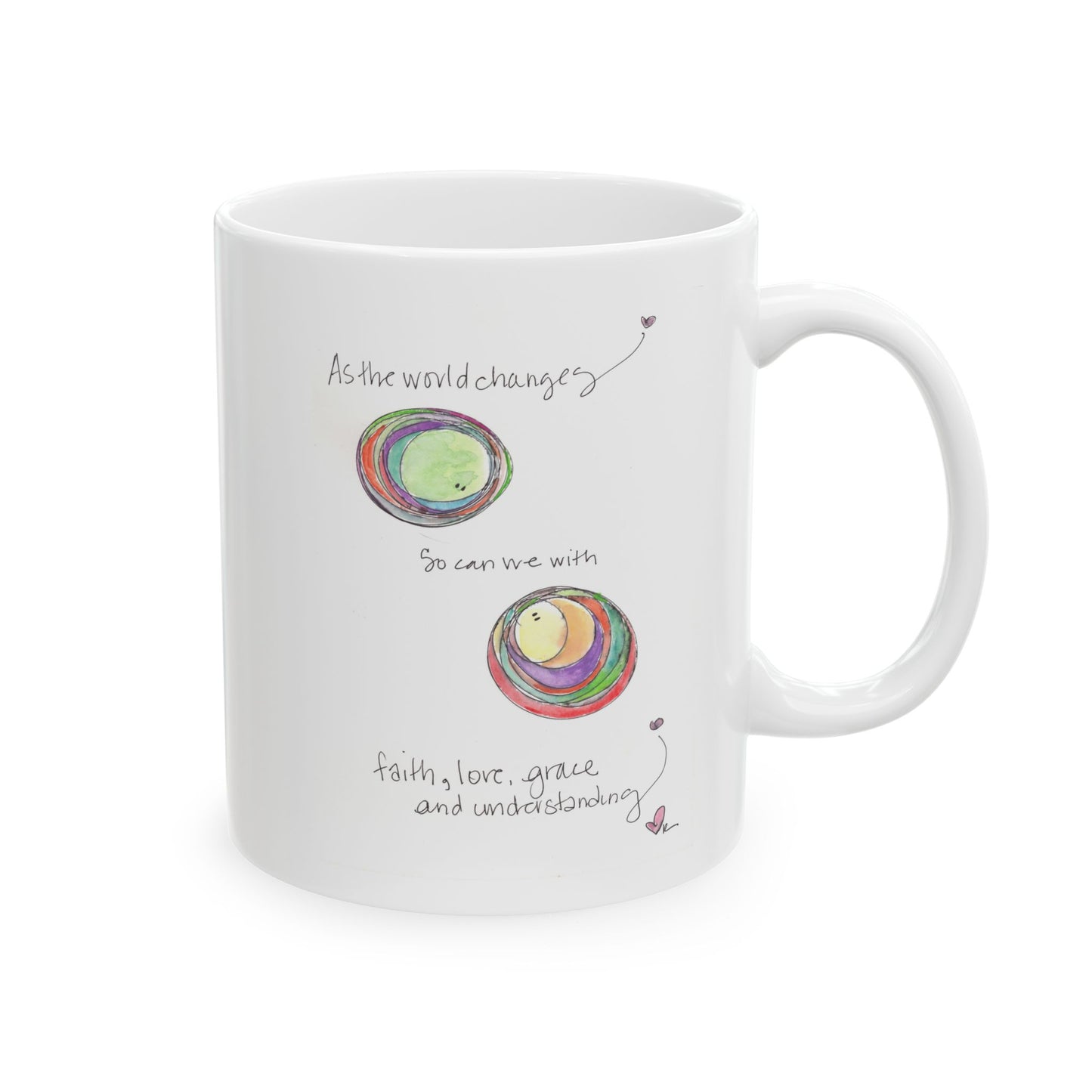 Ceramic Mug, (11oz, 15oz) - As the World Changes