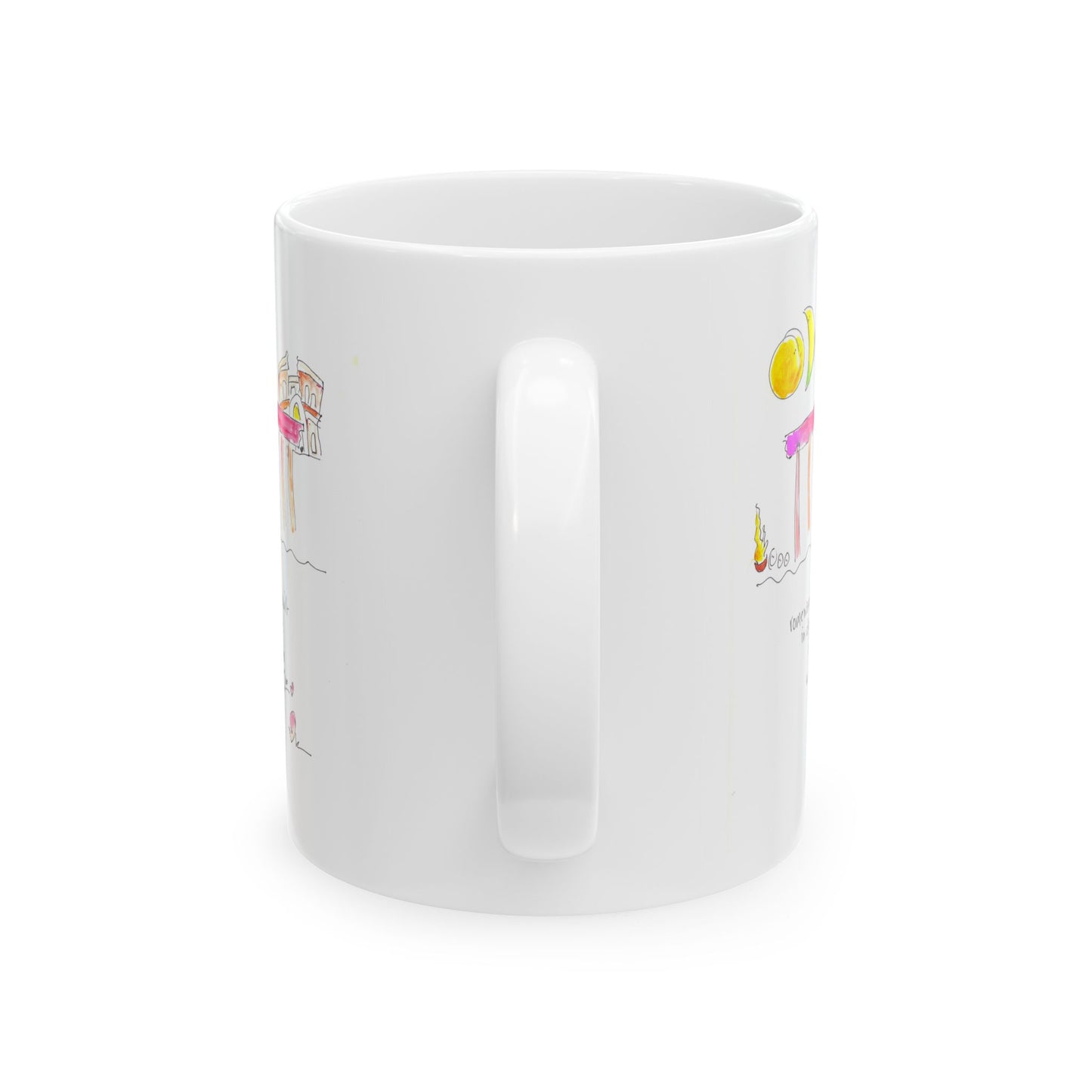 Ceramic Mug, (11oz, 15oz) - Rome wasn't Built in a Day