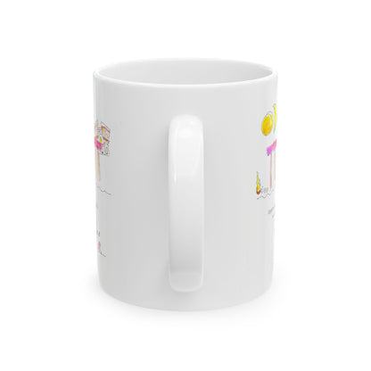 Ceramic Mug, (11oz, 15oz) - Rome wasn't Built in a Day