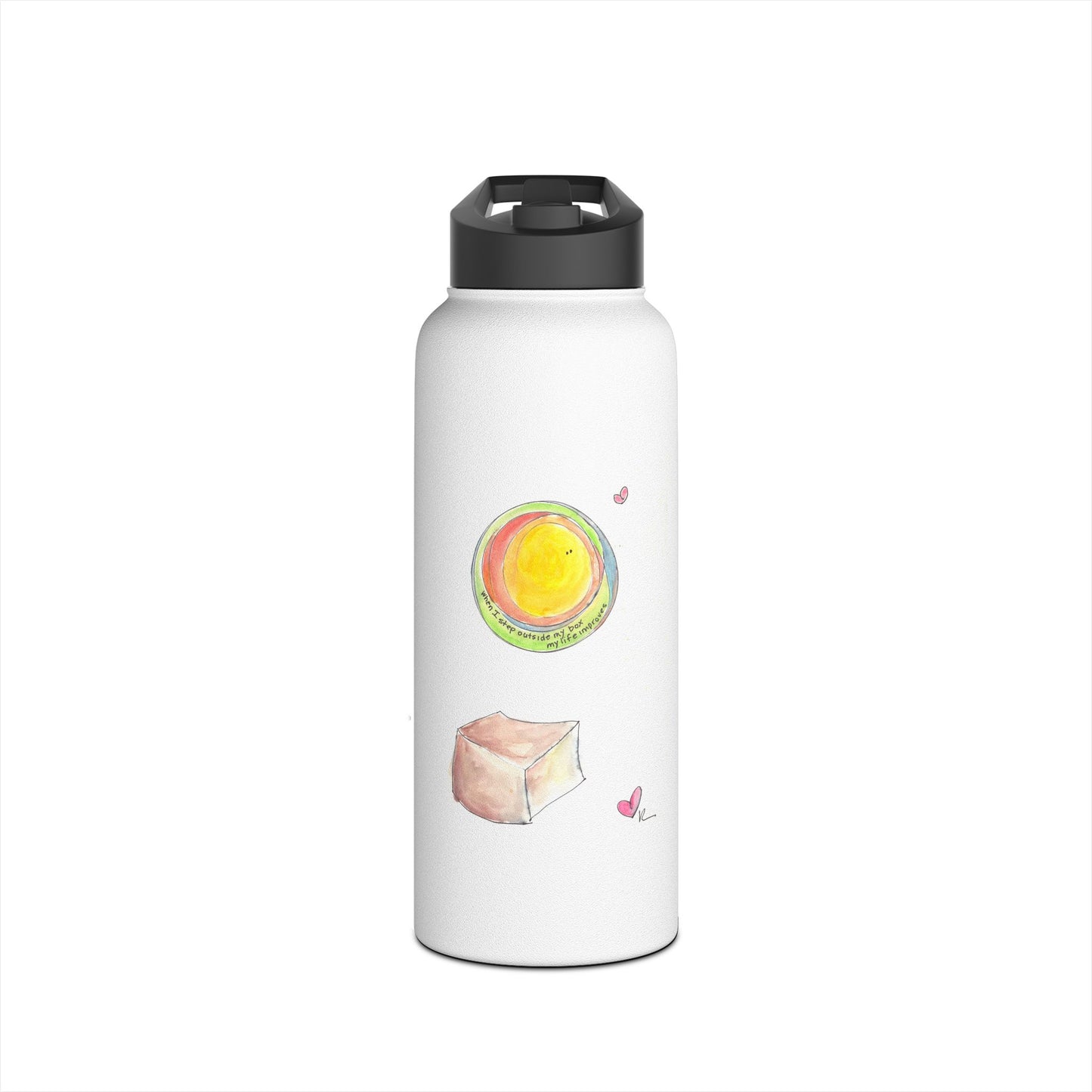 Stainless Steel Water Bottle, Standard Lid - Outside my Box