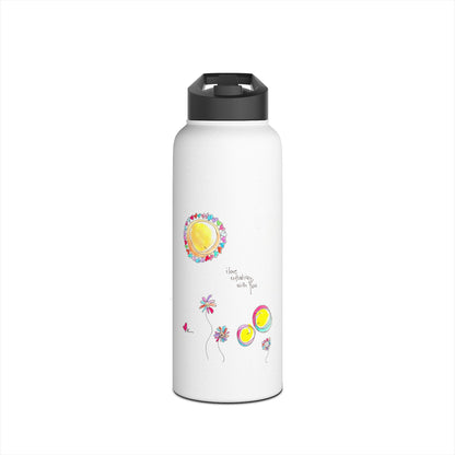 Stainless Steel Water Bottle, Standard Lid - Reflecting with You