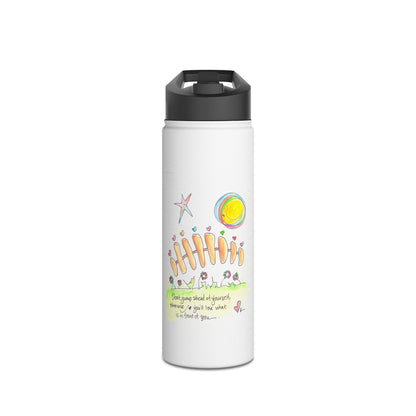 Stainless Steel Water Bottle, Standard Lid - Don't Jump Ahead