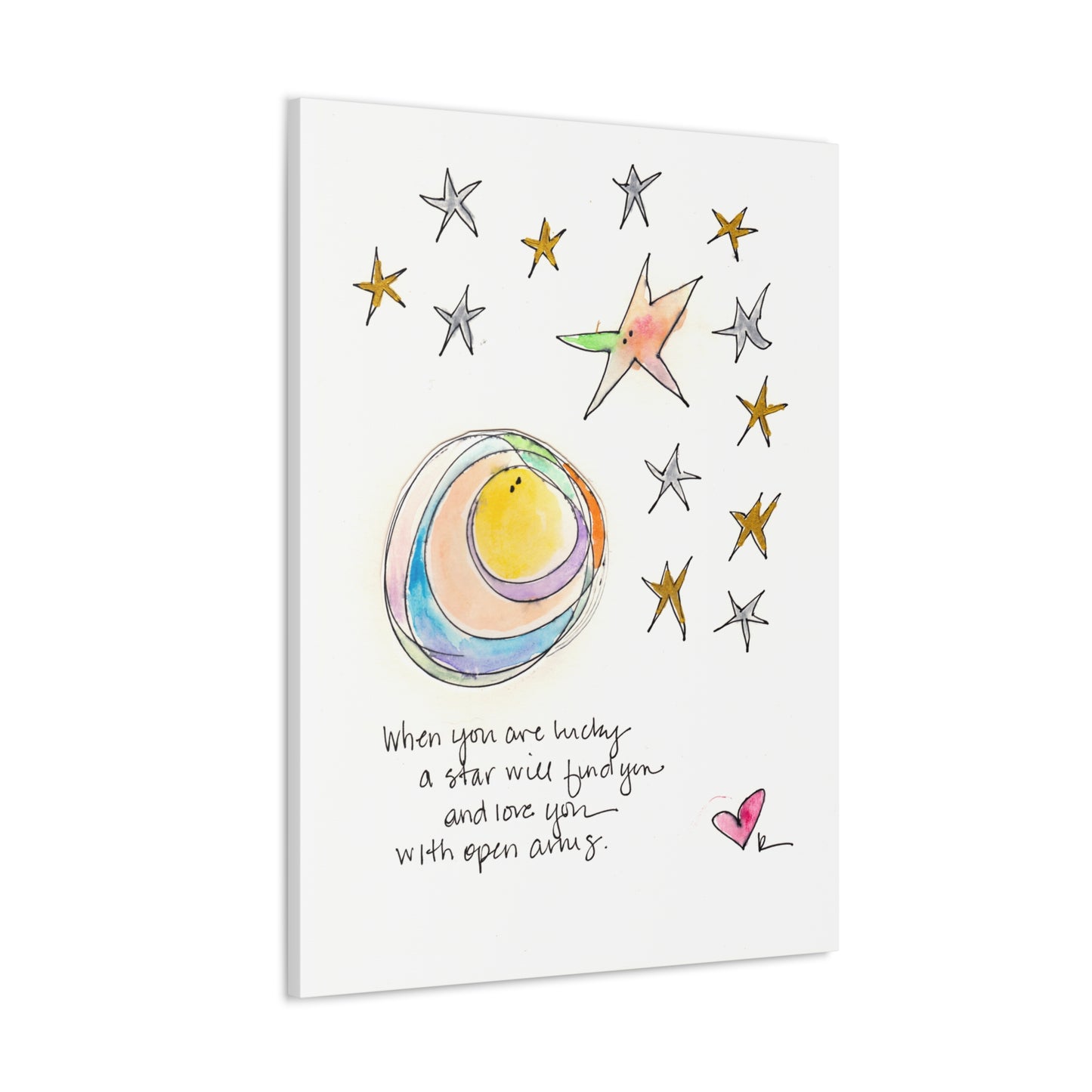 Canvas Gallery Wrap 1.25" - Star with Open Arms