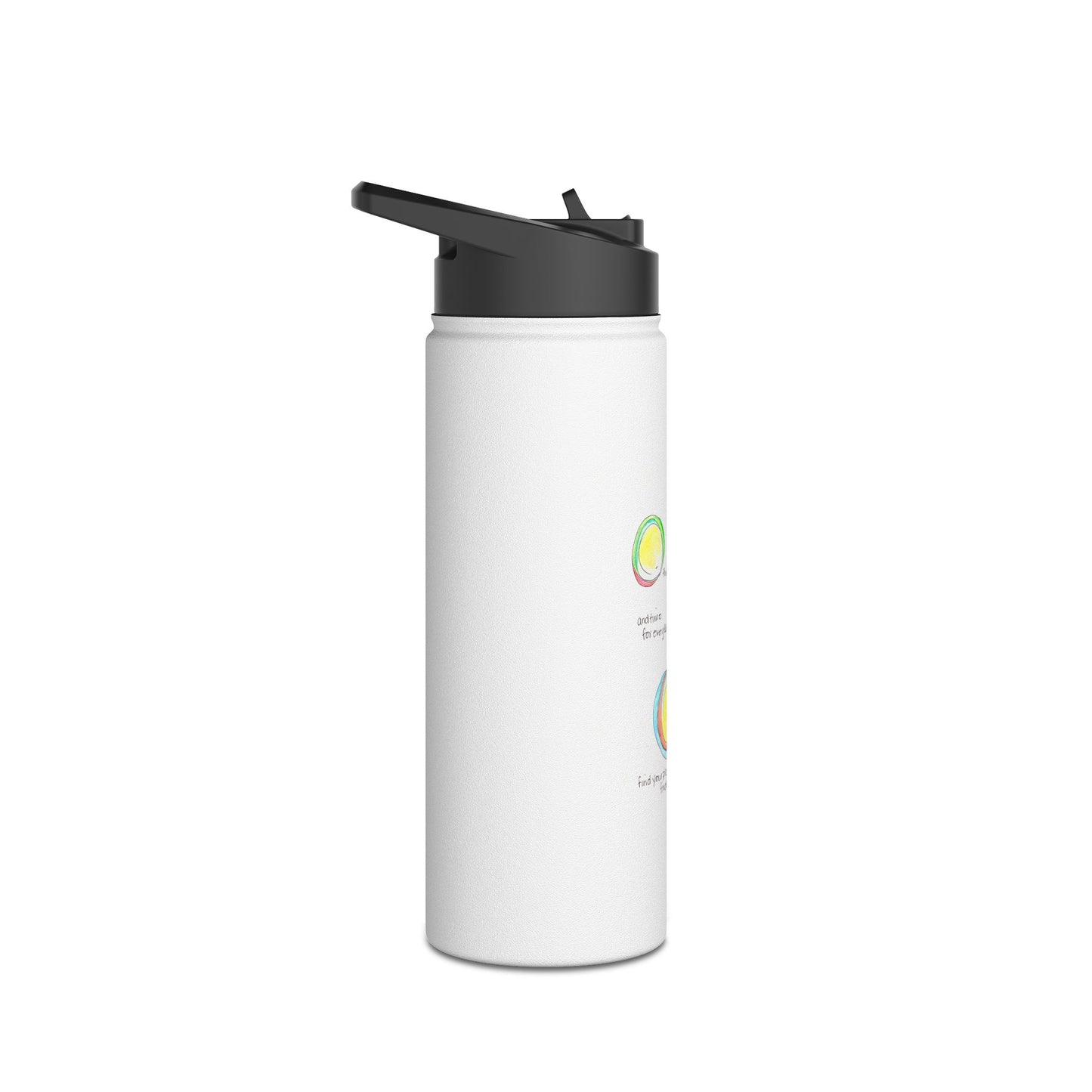 Stainless Steel Water Bottle, Standard Lid - Place and Time