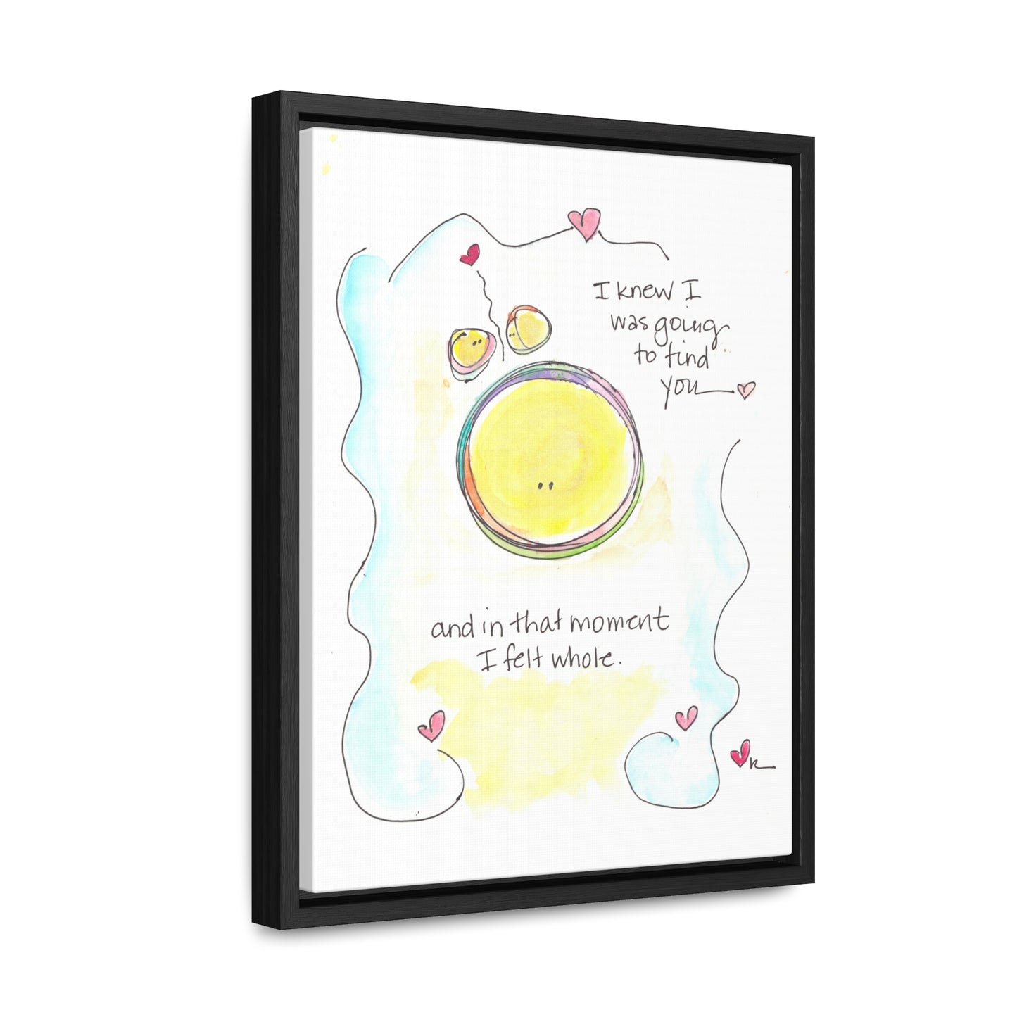 Gallery Canvas with Black Frame - Finding You