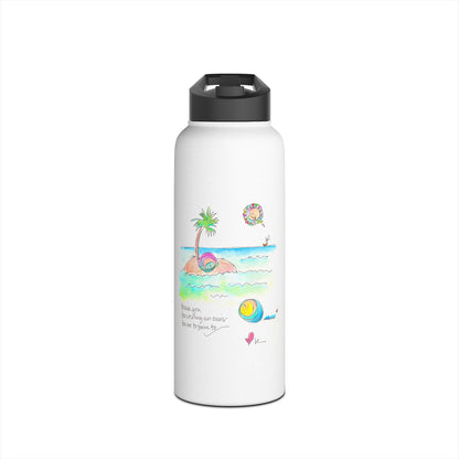 Stainless Steel Water Bottle, Standard Lid - You are My Oasis