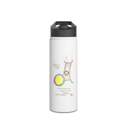 Stainless Steel Water Bottle, Standard Lid - Confidence is Having Courage