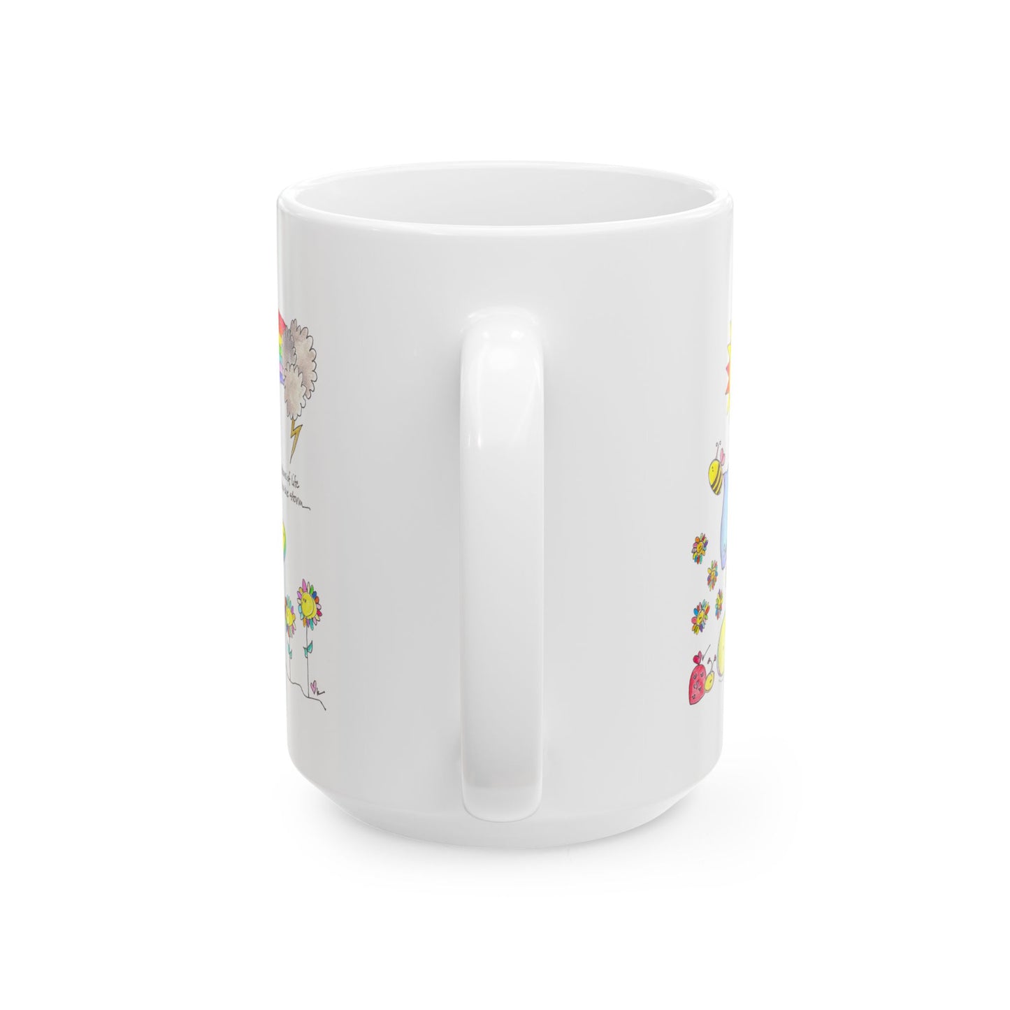 AFSP National Ceramic Mug, (11oz, 15oz) - Rainbows follow Storms