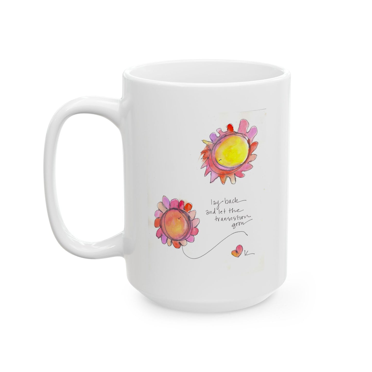 Ceramic Mug, (11oz, 15oz) - Lay Back