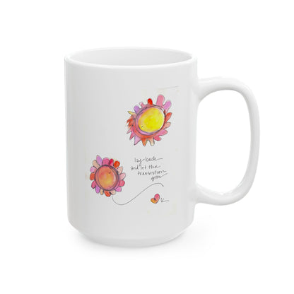 Ceramic Mug, (11oz, 15oz) - Lay Back