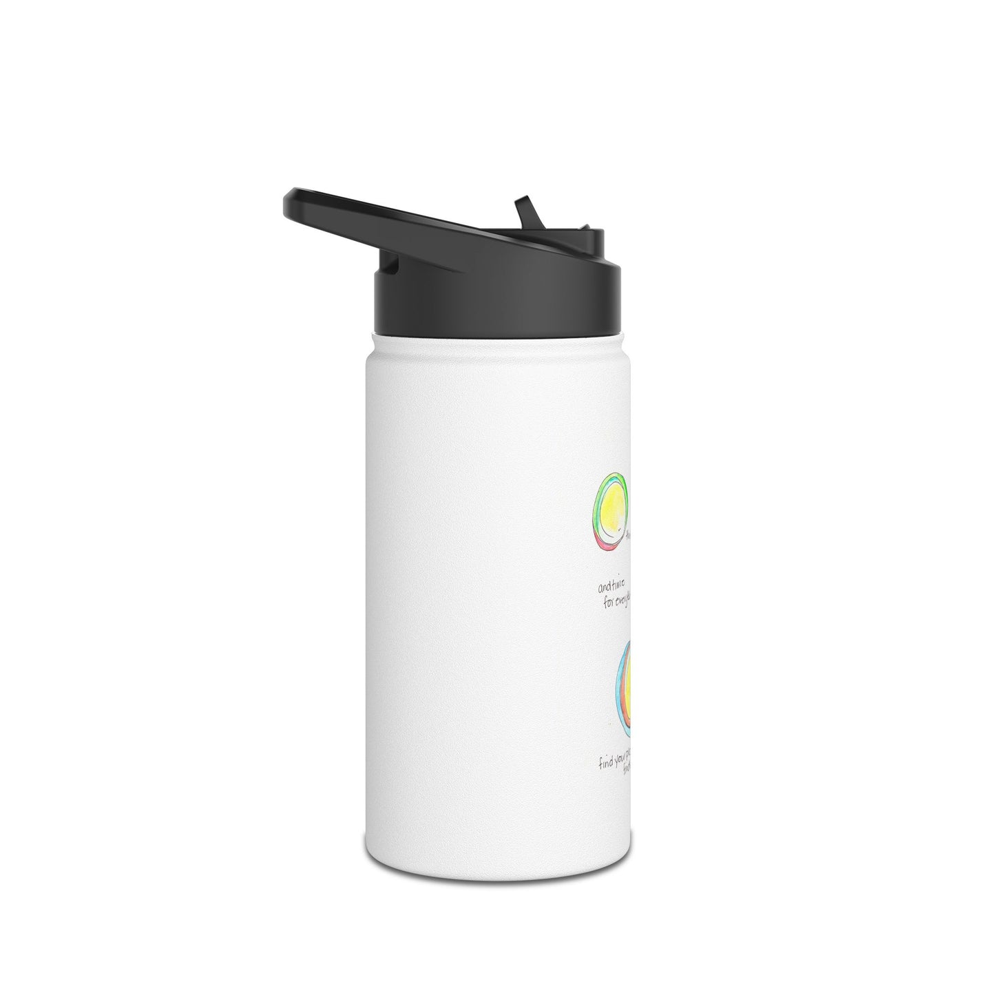 Stainless Steel Water Bottle, Standard Lid - Place and Time