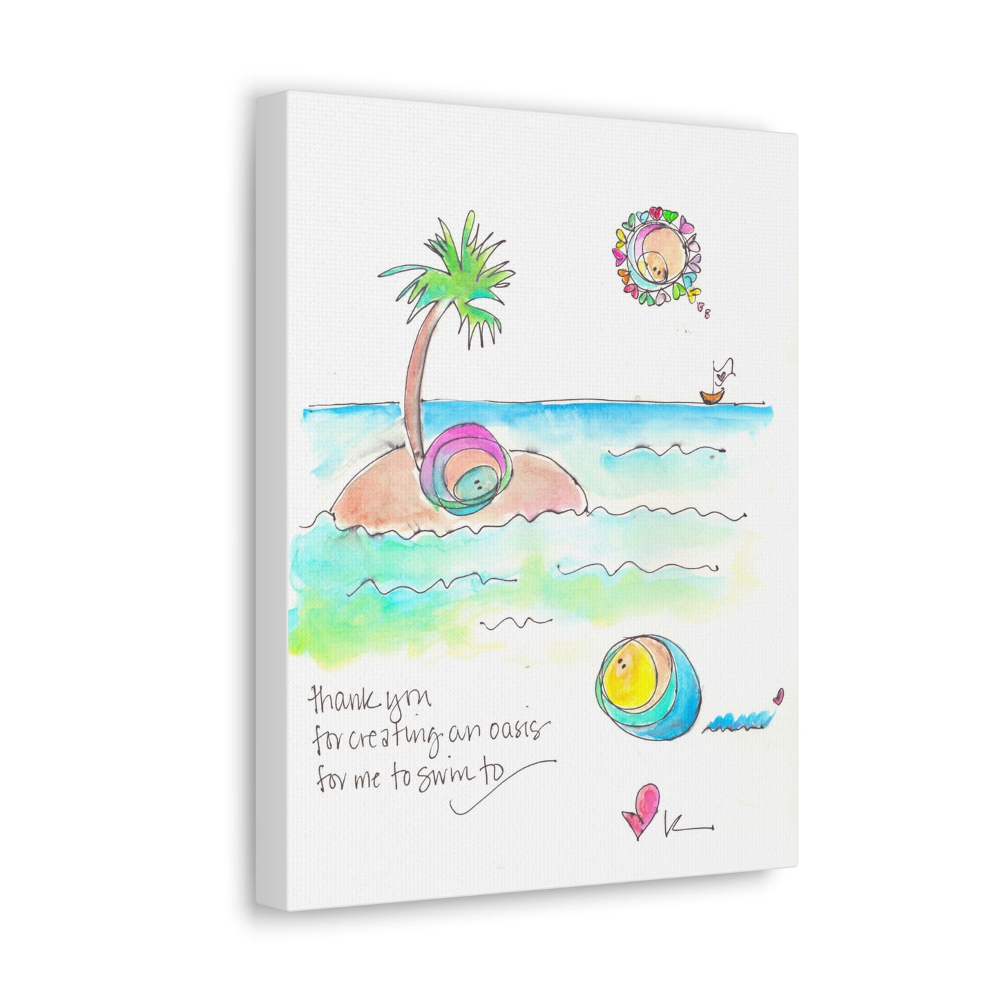 Canvas Gallery Wrap 1.25" - You are My Oasis