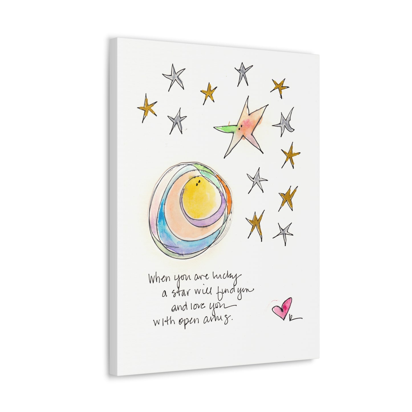 Canvas Gallery Wrap 1.25" - Star with Open Arms