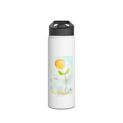 Stainless Steel Water Bottle, Standard Lid - Be in Bloom