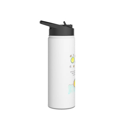 Stainless Steel Water Bottle, Standard Lid - Swim with the Stars