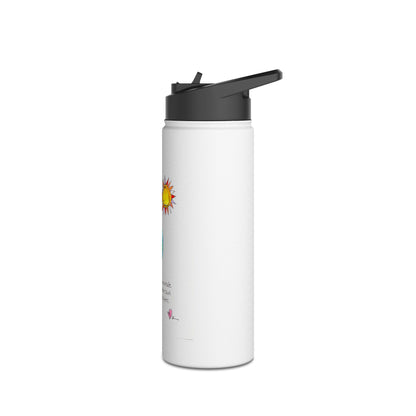 Stainless Steel Water Bottle, Standard Lid - She saw the Sun