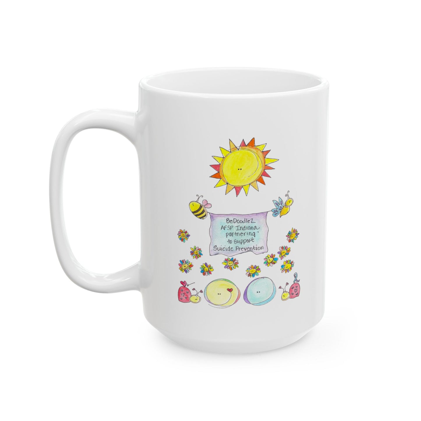 AFSP Indiana Ceramic Mug, (11oz, 15oz) - Courageous Part of You