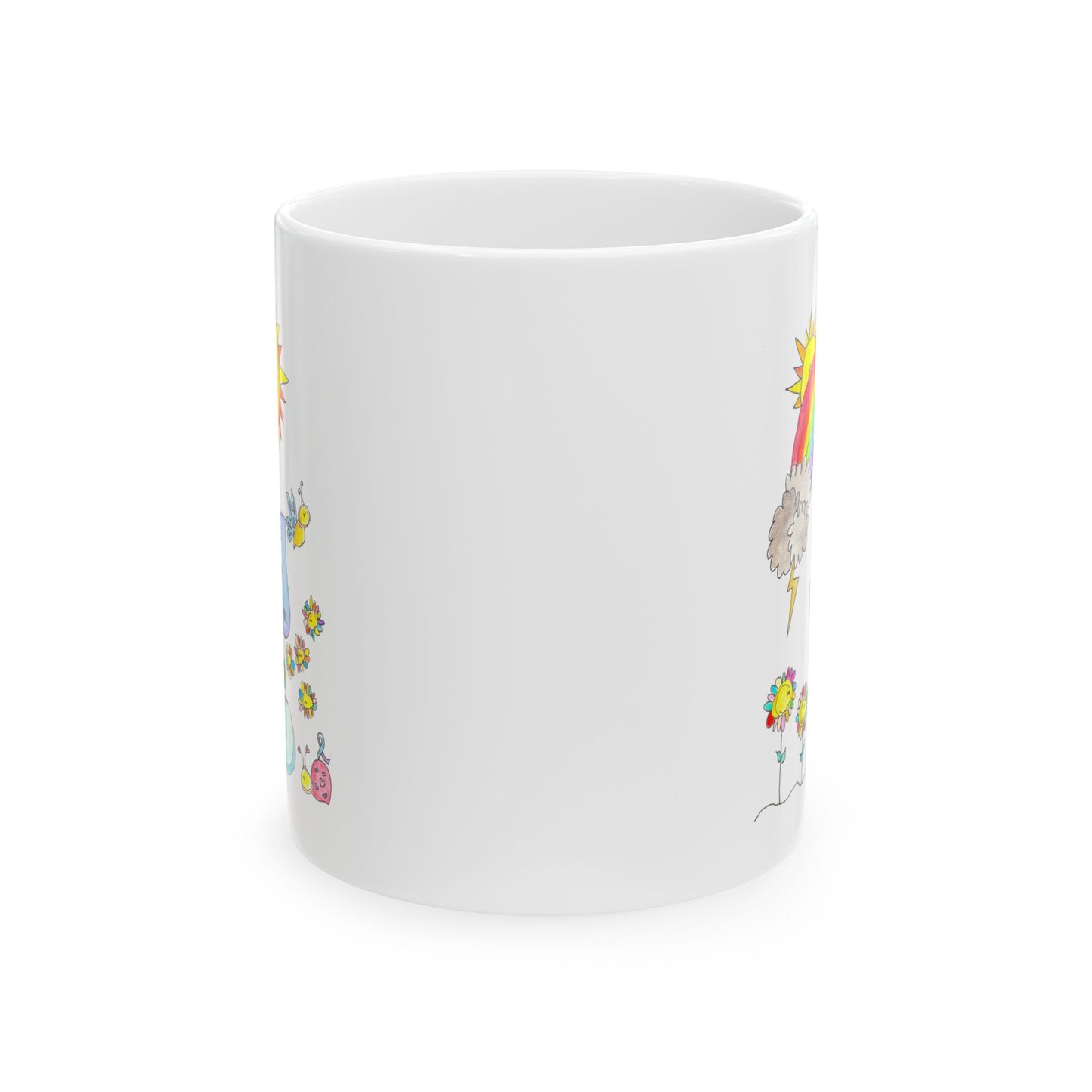 AFSP National Ceramic Mug, (11oz, 15oz) - Rainbows follow Storms