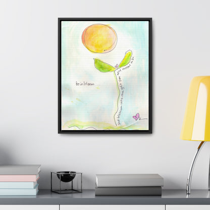 Gallery Canvas with Black Frame - Be in Bloom