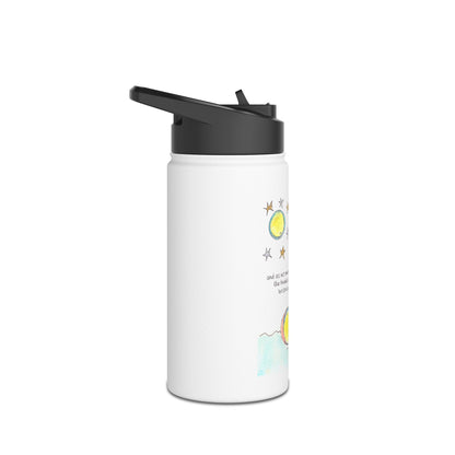 Stainless Steel Water Bottle, Standard Lid - Swim with the Stars