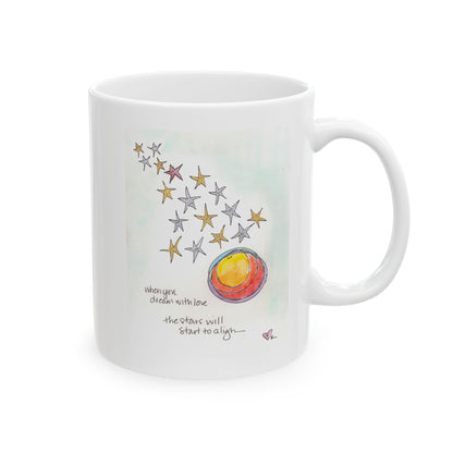 Ceramic Mug, (11oz, 15oz) - Dream with Love