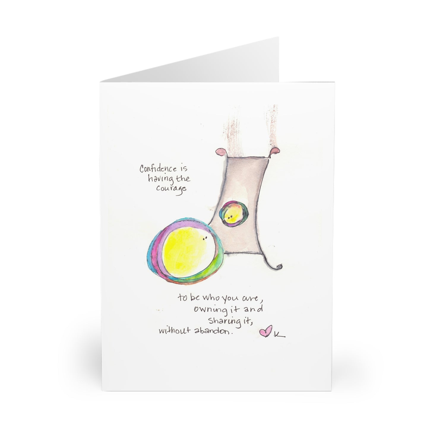 Greeting Cards (5 Pack Single Image) - Confidence is Having Courage