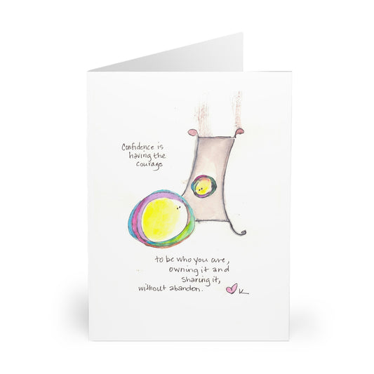 Greeting Cards (5 Pack Single Image) - Confidence is Having Courage