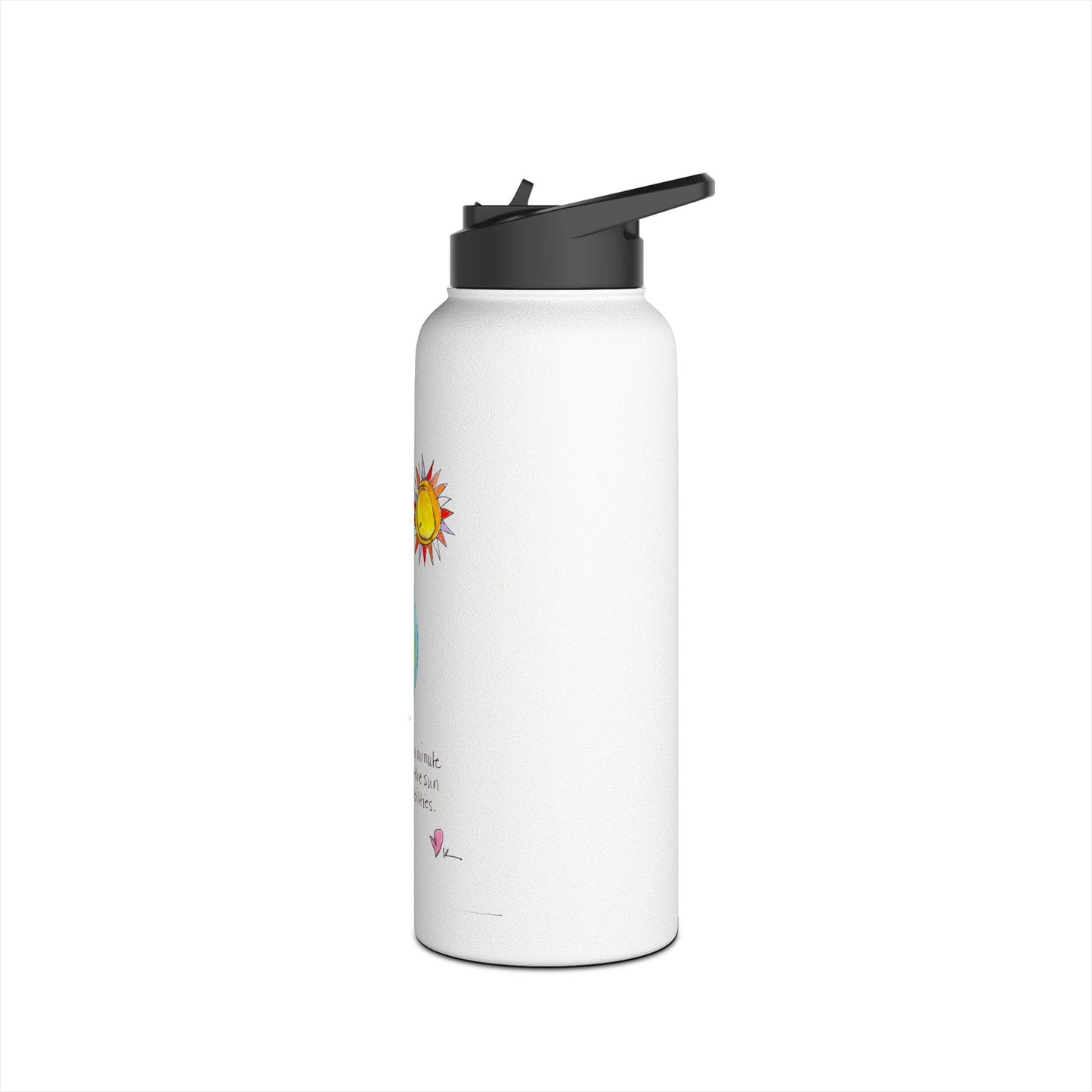 Stainless Steel Water Bottle, Standard Lid - She saw the Sun