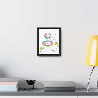 Gallery Canvas with Black Frame - The World needs a Hula Hoop Girl