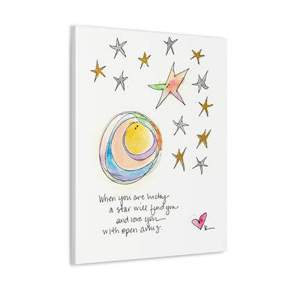 Canvas Gallery Wrap 1.25" - Star with Open Arms