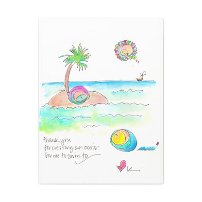 Canvas Gallery Wrap 1.25" - You are My Oasis