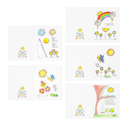 AFSP Indiana Multi-Design Greeting Cards (5-Pack Variety) - Cards of Encouragement and Hope