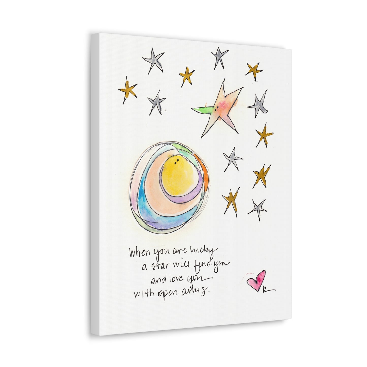 Canvas Gallery Wrap 1.25" - Star with Open Arms