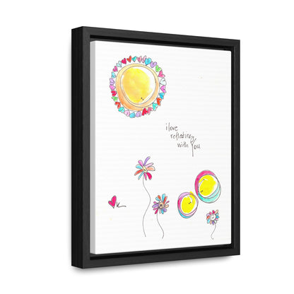 Gallery Canvas with Black Frame - Reflecting with You