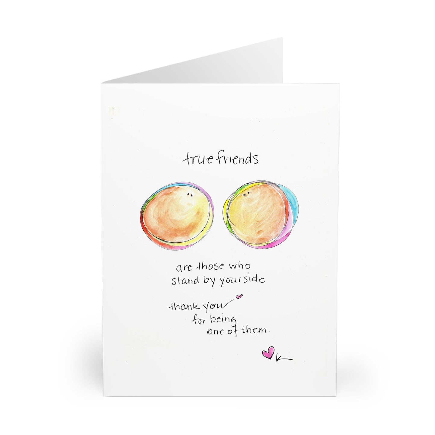 Greeting Cards (5 Pack Single Print) - True Friends