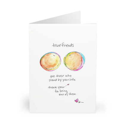 Greeting Cards (5 Pack Single Print) - True Friends