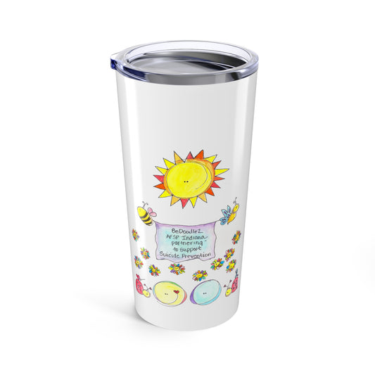 AFSP Indiana Tumbler 20oz - Rainbows follow Storms