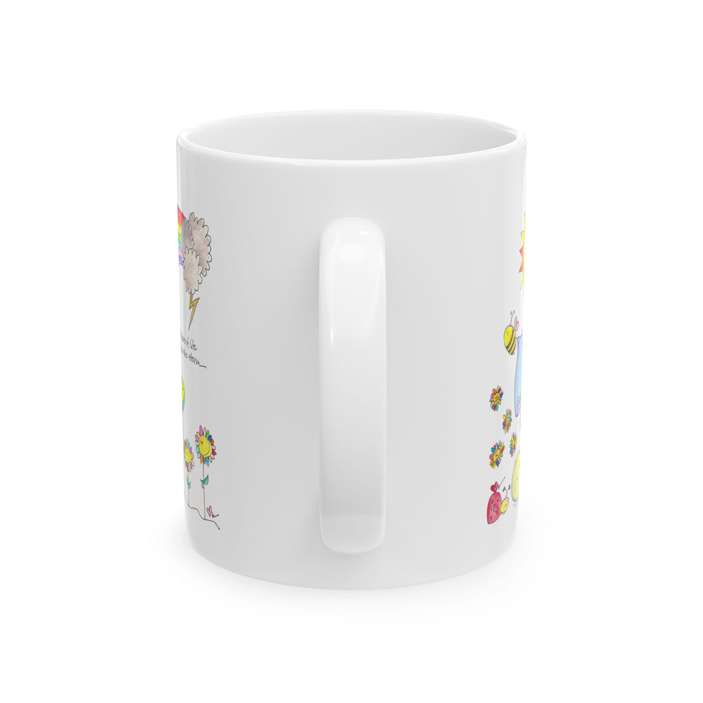 AFSP National Ceramic Mug, (11oz, 15oz) - Rainbows follow Storms