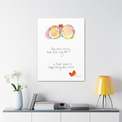 Canvas Gallery Wrap 1.25" - Your Heart Alongside Mine