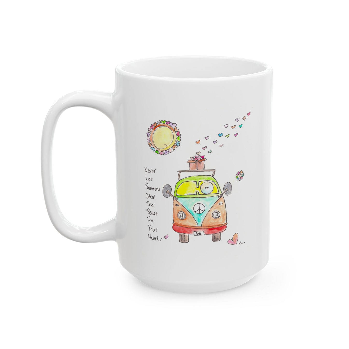 Ceramic Mug, (11oz, 15oz) - Peace in Your Heart