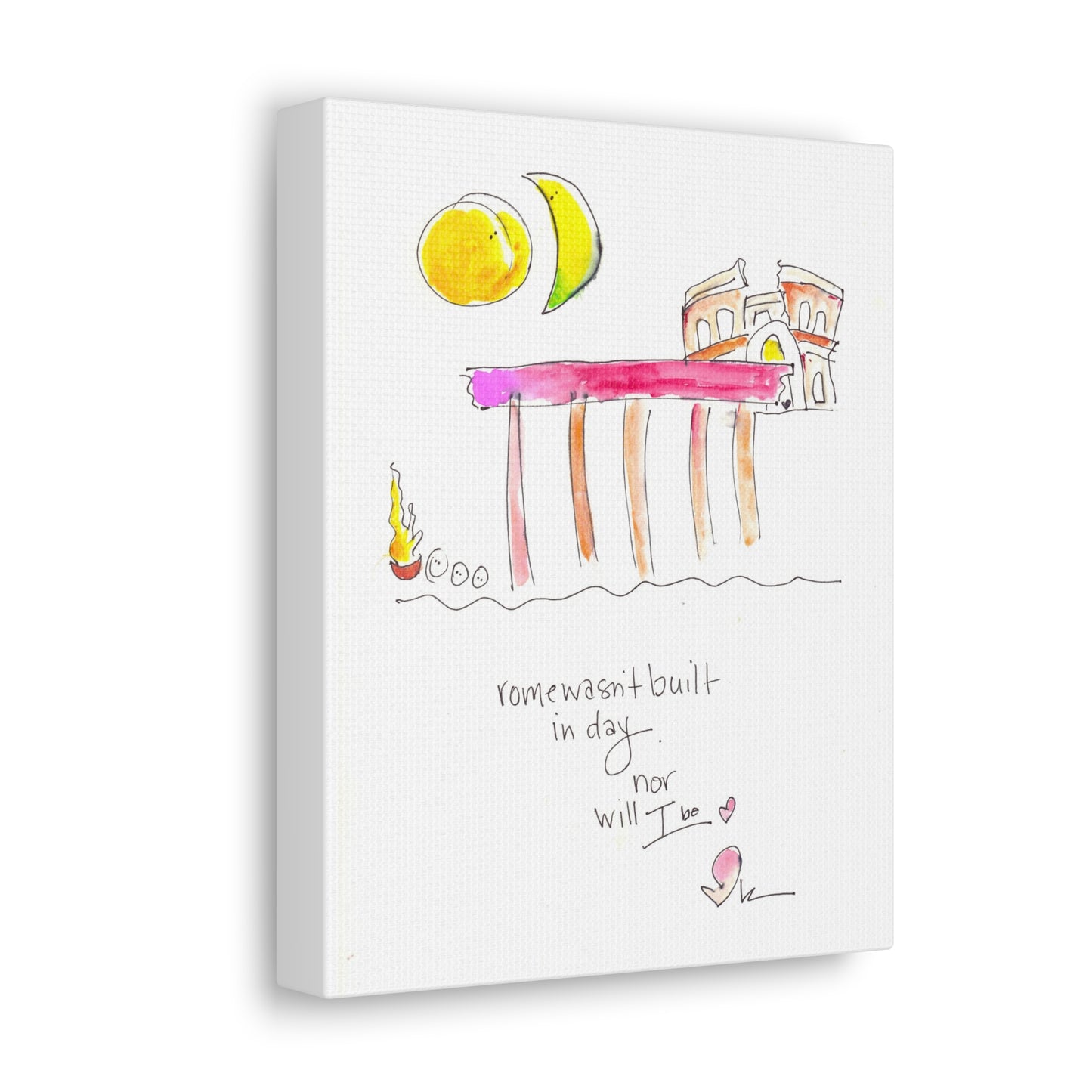 Canvas Gallery Wrap 1.25" - Rome wasn't Built in a Day