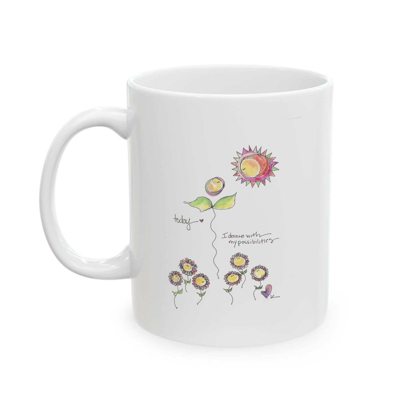 Ceramic Mug, (11oz, 15oz) - Dance with Possibilities