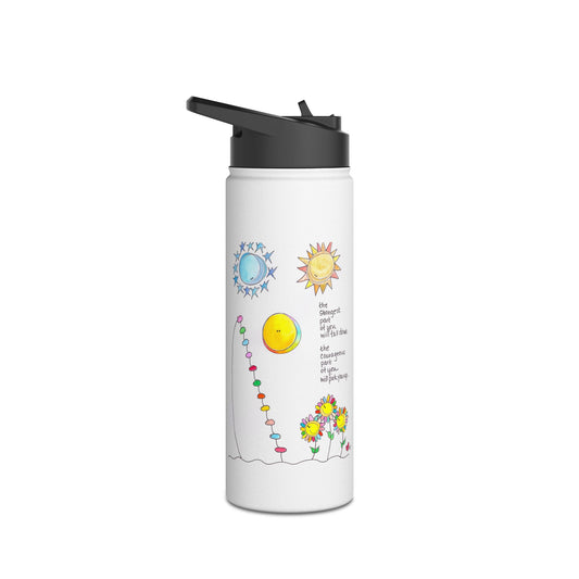 AFSP National Stainless Steel Water Bottle, Standard Lid - Courageous Part of You
