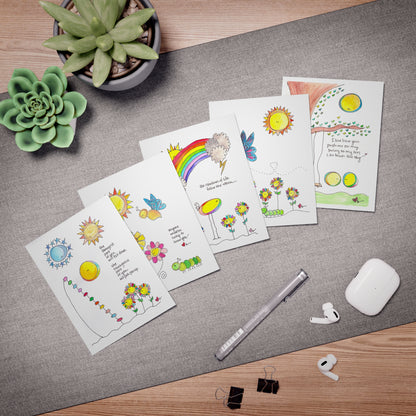 AFSP Indiana Multi-Design Greeting Cards (5-Pack Variety) - Cards of Encouragement and Hope