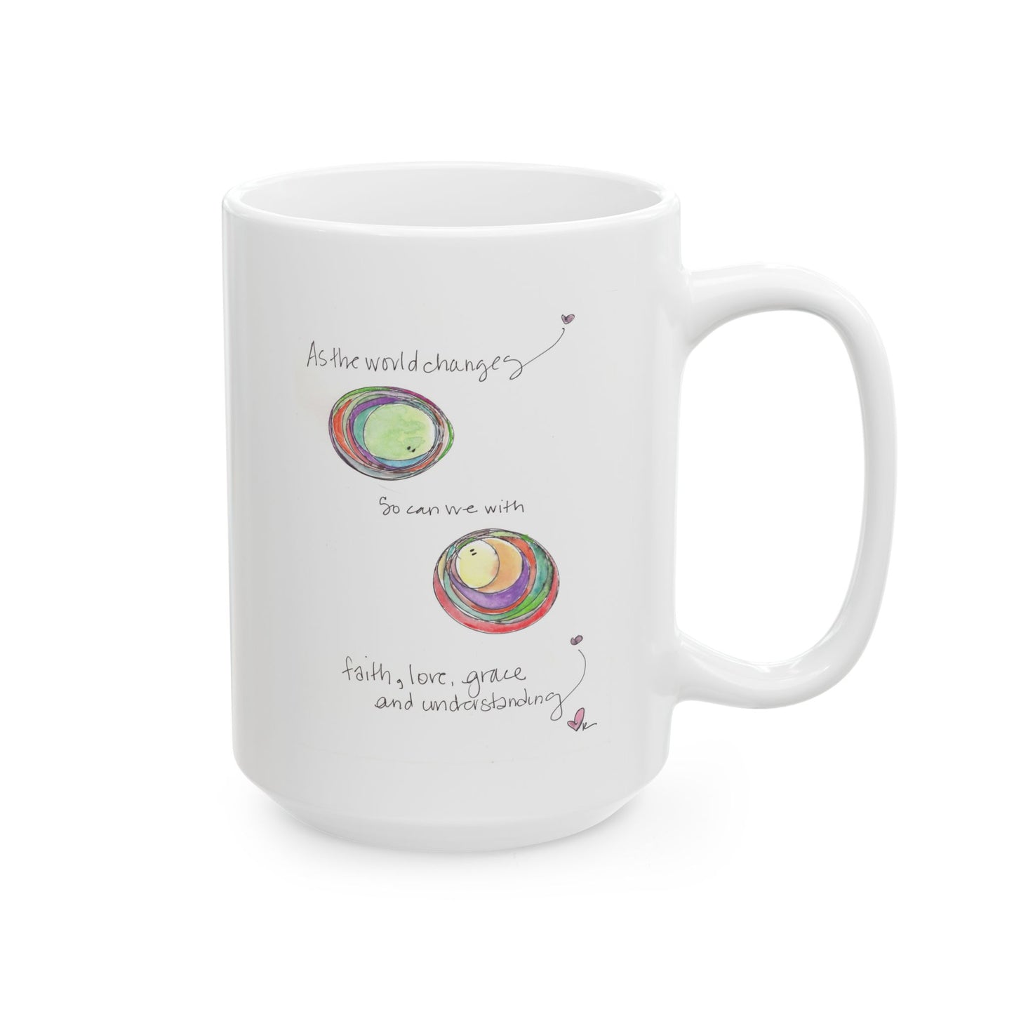 Ceramic Mug, (11oz, 15oz) - As the World Changes