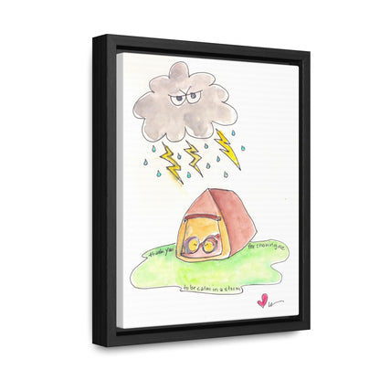 Gallery Canvas with Black Frame - My Calm in a Storm