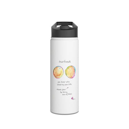 Stainless Steel Water Bottle, Standard Lid - True Friends