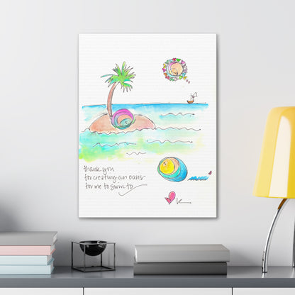 Canvas Gallery Wrap 1.25" - You are My Oasis