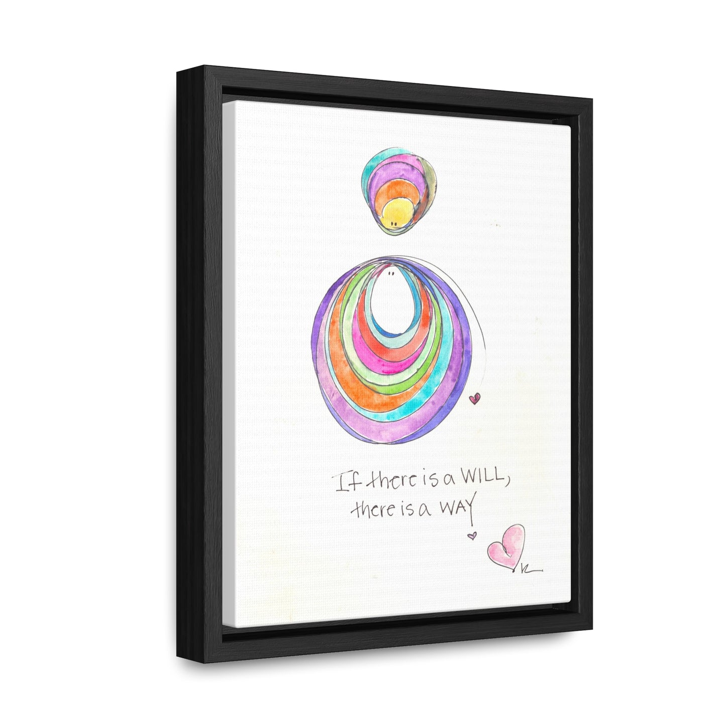 Gallery Canvas with Black Frame - If there is a Will