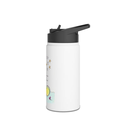 Stainless Steel Water Bottle, Standard Lid - Swim with the Stars